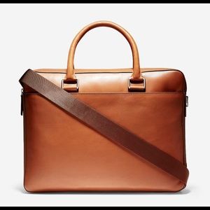 Cole Haan men’s leather briefcase/messenger bag